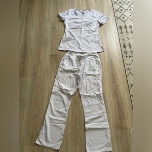 Nursing school all white scrubs